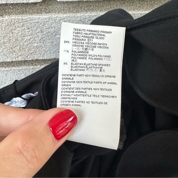 NWT Viktor & Rolf Black Little Black Dress Belted Fit Flare Pockets Italy 42 - Picture 13 of 13